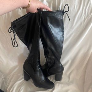 Black Knee high- high heel boots